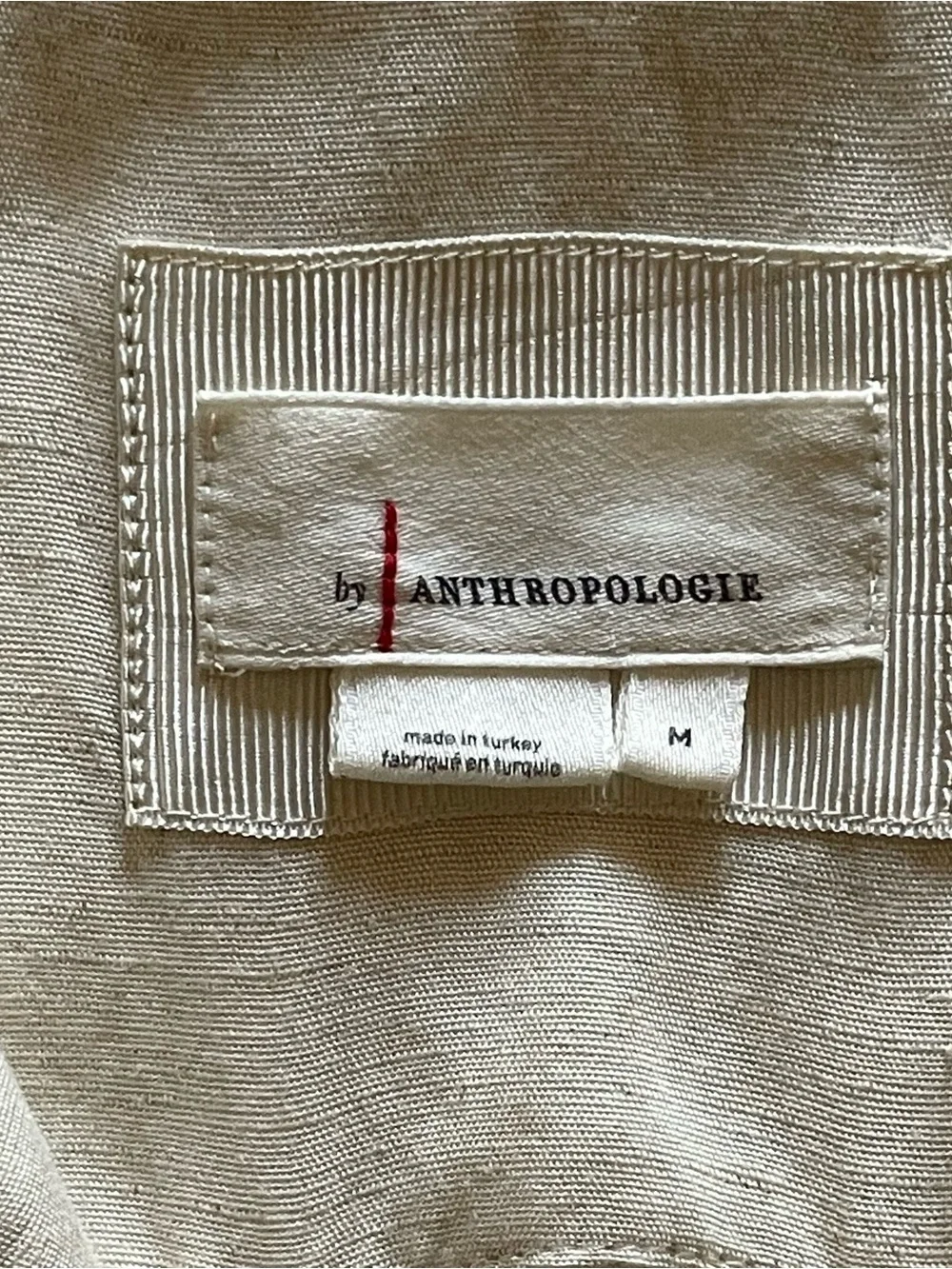 Anthropologie Sleeveless Wrap Mini Dress in Light Cream - Picture 7 of 8